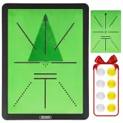 Golf Hitting Mat with Swing Path Feedback: Non-Slip Training Mat for Indoor &...