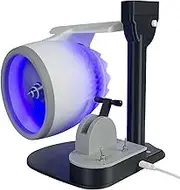 Jet Engine Turbofan Model Kit,2 In1 Engine With Spray And Light Adjustable Speeds Creativee Engine Cooling Desktop Fan For Home Office (Blue)