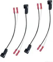 4 Pack Speaker Harness Replacement for GM Motors Buick Cadillac Chevy Oldsmobile Front Rear Door Speaker Wiring Harness Adapter 72-4568 - Door Speaker Replacement