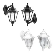 Castra Hexagon Outdoor Wall Light in Black or White
