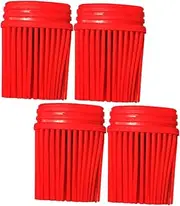 Sosoport 4Pcs Silicone Basting Brush Refills for BBQ Baking Durable Easy to Clean Brush Heads for Family Gatherings Picnics and Grilling