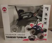 Sharper Image Thunder Tumbler Blue 360 Rotating Remote Control Rally Car 27 MHz