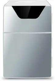 20L Mini Fridge For Bedrooms Portable Small Refrigerator With Hot And Cold Setting Skincare Fridge AC+DC Power Compatibility Low Operating Noise Tabletop Fridge For Cars, Homes, Offices, And Dorms(Sil
