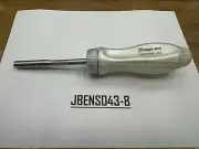 Snap-on Tools NEW PEARL WHITE Hard Grip Ratcheting Screwdriver No Bits SSDMR4BPW