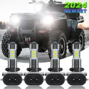 For Polaris Sportsman 500 550 570 600 700 800 XP 4 X LED Headlight Bulbs New