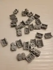 NEW LEGO 20X GRAY ANGULAR PLATE 1.5 TOP 1X2 1/2 #99781.