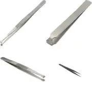 Beading Tweezers Set Gem Pearl Holder Sort Cups Beading Jewelry Repair 5"