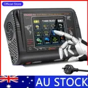 HTRC T400 Pro Lipo Charger DC 400W AC 200W 12Ax2 RC Charger Discharger AU Stock