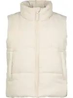 Miss Mango Girls Puffer Gilet, White, Size 8