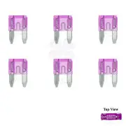 Spade Set Kit 6x Mini Blade Fuse APM ATM Motorcycle Automotive Trip 35A Amp