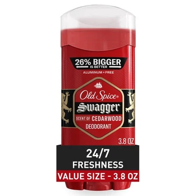 Old Spice Red Collection Deodorant for Men, Swagger Scent, 3.8 oz