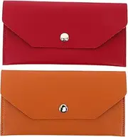 [LRXIYODE] 2pcs Pu Cash Envelope Wallet for Budgeting Personal Finances and Handheld Coin Envelope for Men and Women Durable and Stylish Design