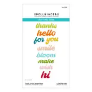 Spellbinders Etched Dies - Fresh Picked Sentiments, S4-1329