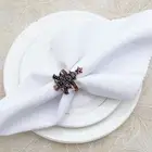 6pcs Napkin Button Elegant Add Atmosphere Xmas Tree Serviette Rings Banquet