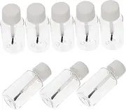 IWOWHERO 8pcs Refillable Nail Polish Bottles Brush Essential Oil Bottles 20ml Mini for Manicure Nail Varnish Beauty Supplies