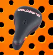 SUBROSA MID PIVOTAL BMX BIKE SEAT SHADOW TOYOTA PEFORATED BLACK NEW
