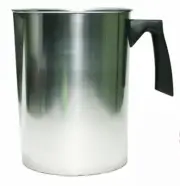 4Lb Metal Pouring Pot Candle Making Wax Melting Jug Pitcher DIY +50 wick holder