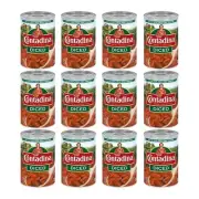 Diced Tomatoes 14.5 oz, 12-Pack Cans for Cooking, Soups, Sauces, Stews