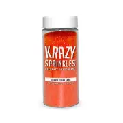 Krazy Sprinkles - Orange Sugar Sand (1/2 cup 1x Jar) | Bright Sprinkles for