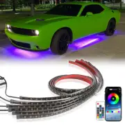 6x RGB Underglow LED Brake Reverse Turn Signal Strips Light For Dodge Challenger