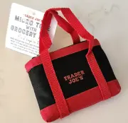 NEW TRADER JOES Reusable Micro Tote & Reusable Grocery Bag, 2 Bags in One
