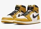 Air Jordan 1 Retro High OG Men's Multi Size Yellow Ochre/Black-Sail DZ5485 701
