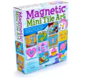 Tile Art Set Magnetic Craft DIY Kit Ideal Fridge Arts Learn Children Imagination