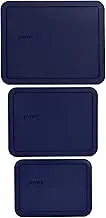 Pyrex 7212-PC (1) 1104628 11 Cup & 7211-PC (1) 1113820 6 Cup & 7210-PC (1) 1113816 3 Cup Blue Lid (3-Pack)