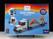 New 2025 Aldi Play Aldi Truck Building Bricks 212 Pieces