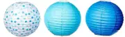 Celebrate Baby Boy Blue Modern Cute Baby Shower Party Decoration Paper Lanterns