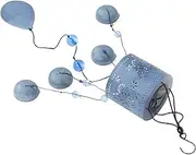BESPORTBLE Outdoor Decorative Wind Chime Solar Power Large Metal Butterfly Wind Bell for Garden Fence Balcony