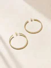 [David Yurman] David Yurman - Cable Spira 18-karat Gold Hoop Earrings - One size One size Gold