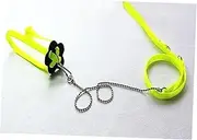 BESPORTBLE 1.2m Fluorescent Green Lizard Harness Leash Reptile Harness for Outdoor Walk