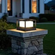 Outdoor Post Lights Hard Wired, Modern 9.1" Column Light Waterproof Pillar La...
