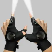 Finger Glove w/ LED Light Flashlight Gloves Outdoor Gear Rescue Night Fishing TO
