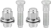 X AUTOHAUX No.C2C35294010 M12-1.5 Wheel Stud Bolts for Jaguar F/S/X-Type XFR XJ XR/Front Rear Left Right Wheel Lug Studs Alloy Steel 19mm Hex Silver Tone 1 Set