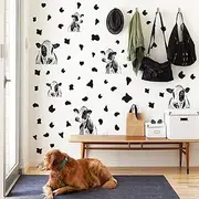 WOYINIS Funny Cow Wall Stickers DIY Cow Prints Dots Wall Decals Self Adhesive Cute Cow Decor Art Stickers for Kids Bedroom Playroom Baby Nursery