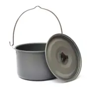 Aluminum Alloy Camping Hanging Pot Large Capacity Outdoor Tableware Pots