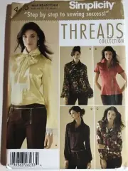 UNCUT Simplicity 4415 Misses Blouse Trim Styles 8 10 12 14 16 Sewing Pattern