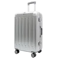 在飛比找家樂福線上購物網優惠-BATOLON 20吋經典系列鋁框行李箱-時尚銀