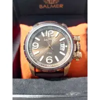 在飛比找蝦皮購物優惠-全新正品【BALMER 】黑玫瑰金 咖啡色放射狀錶盤 經典日