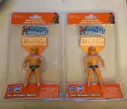 Set Of Two (2)World's Smallest STRETCH ARMSTRONG Action Figure Hero