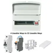 Excel 100A Metal Clad Consumer Unit Fuse board RCD + MCB's + 'A' RCBO's