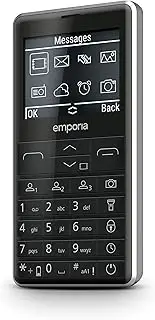emporia Prime-LTE, Senior Mobile Phone 4G, Button Mobile Phone Without Contract, 2.31 Inch Display, Black