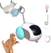 Teazys Cat Toy Turbo Tail 2.0, Teazys Cat Toy, Teazys-Turbo Tail Popper Cat Toy, Teazys Cat Toy Remote Control Cat Toy, Interactive Cat Toy Mouse for Indoor Cats (Blue)