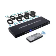 8 Port KVM Switch, 8 in 1 Out HDMI KVM Switch, for 8 PC Sharing 1 HD Monitor ...
