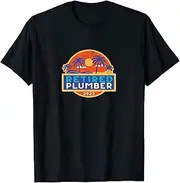 X.Style Retirements for Plumbers Retired Plumber 2023 ds1855 T-Shirt (M) Black