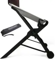 , Travel Laptop Stand,Foldable & Adjustable Notebook Holder. 8 Height Options, E