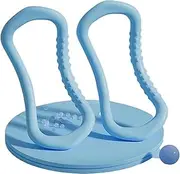 2Pcs Yoga Ring for Leg Calves, Pilates Circle Ring for Back Toning Thighs Abs and Legs, Fitness Rings for Yoga, Pilates, Gymnastics Exercise Workout(Sky Blue,B)