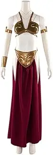 [RoleplayCos] Princess Slave Leia Costume Dress Leia Gold Bikini Costume Women's Sexy Lingerie Arabia Belly Dancer Costume Harem Slave Set